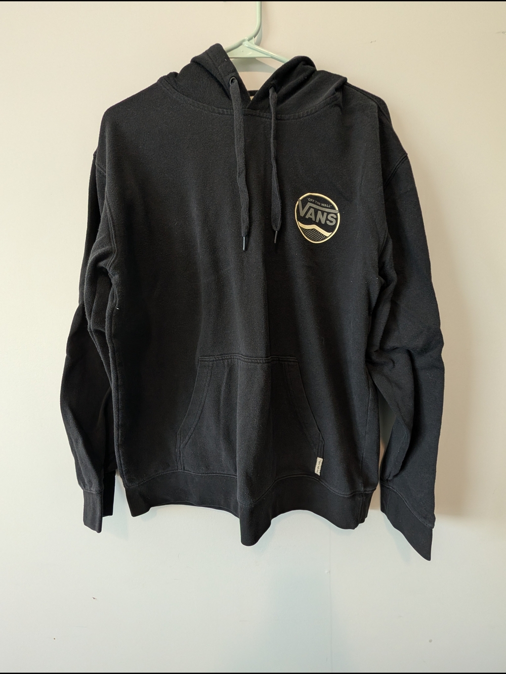 Vans Black Pullover Hoodie with Small Chest Logo